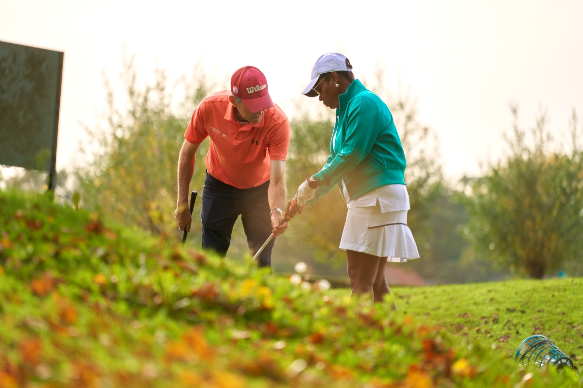 Golfles bij de Hollandsche Golfclub