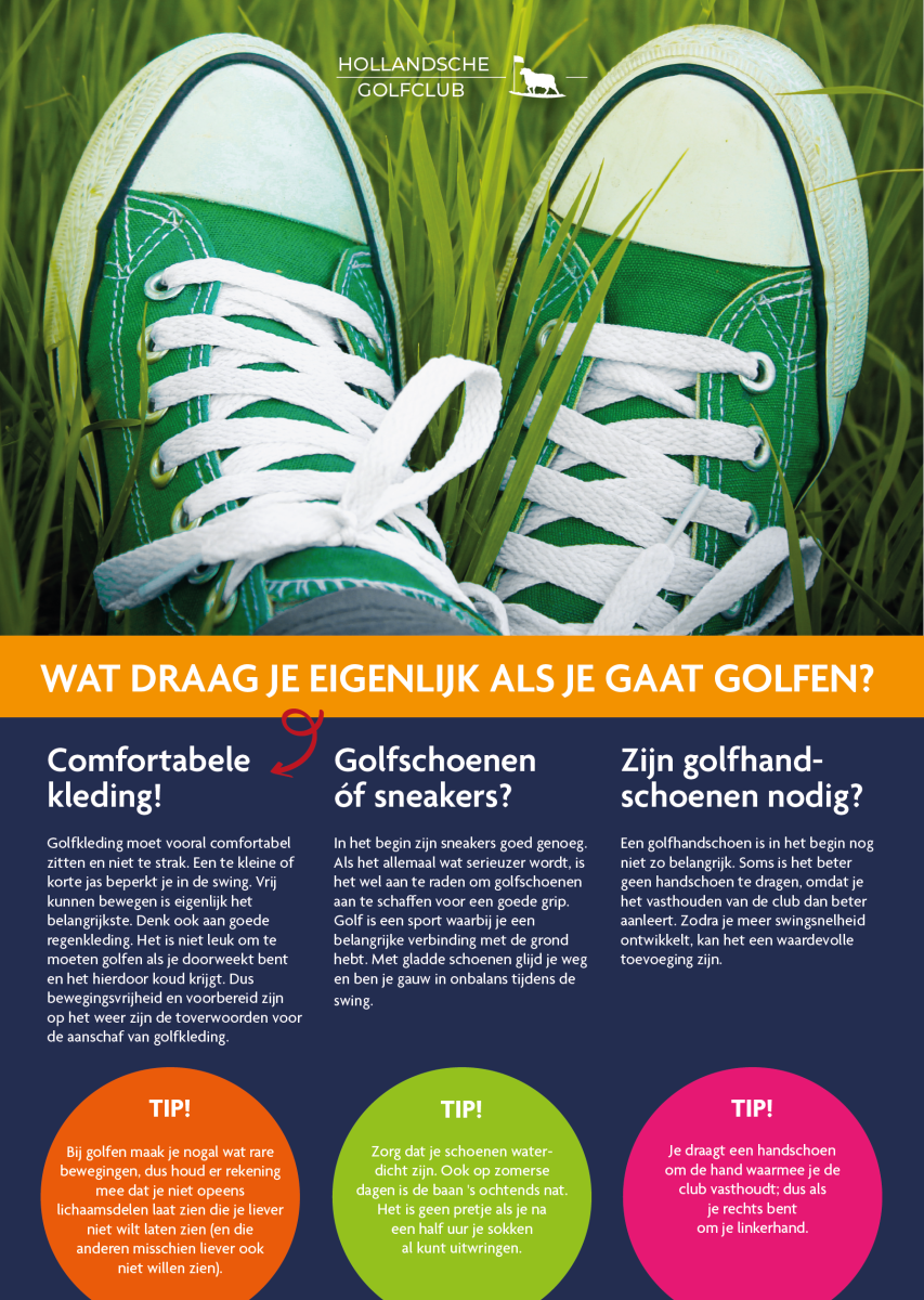 Wat draag je voor kleding op de golfparken van Hollandsche Golfclub?